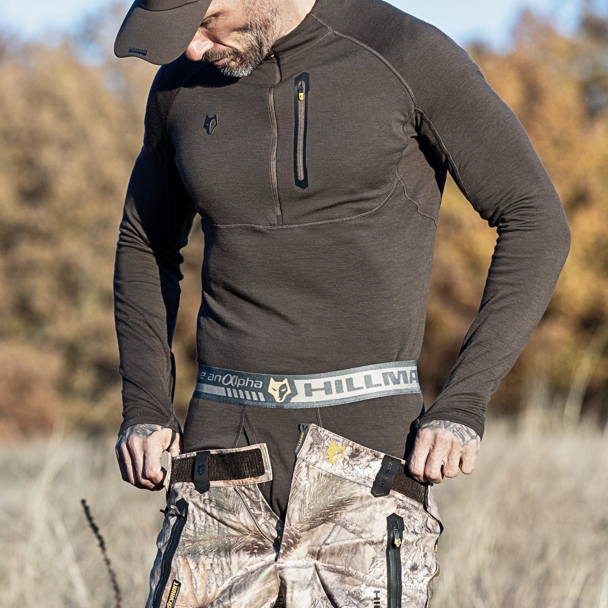 2BL Sous - vêtement thermique de chasse en laine mérinos Synertech® Hillman - qualité, innovation et confort haut de gamme pour homme et femme.
