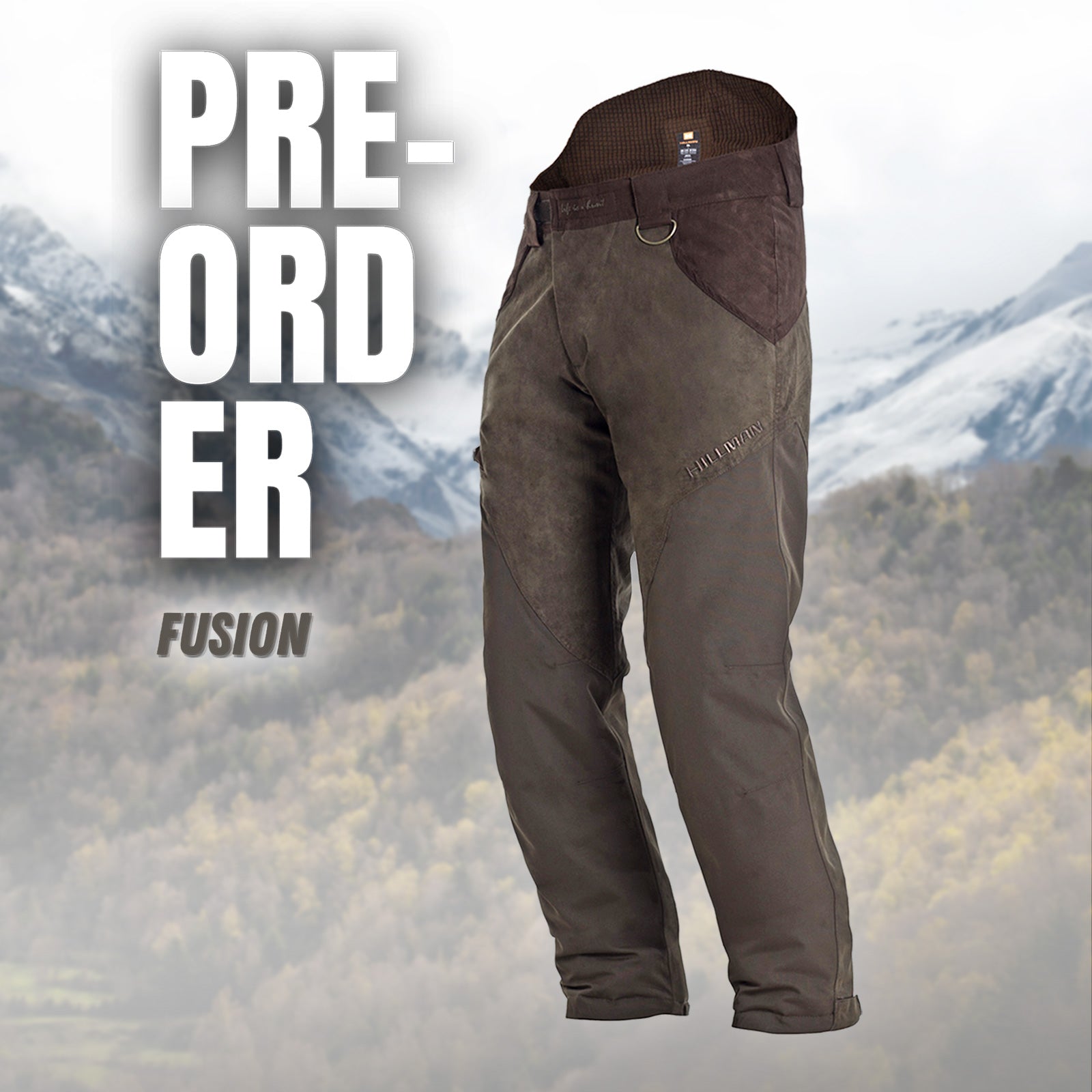 PRE - ORDER Pantalon de chasse Fusion Hillman - qualité, innovation et confort haut de gamme pour homme et femme.
