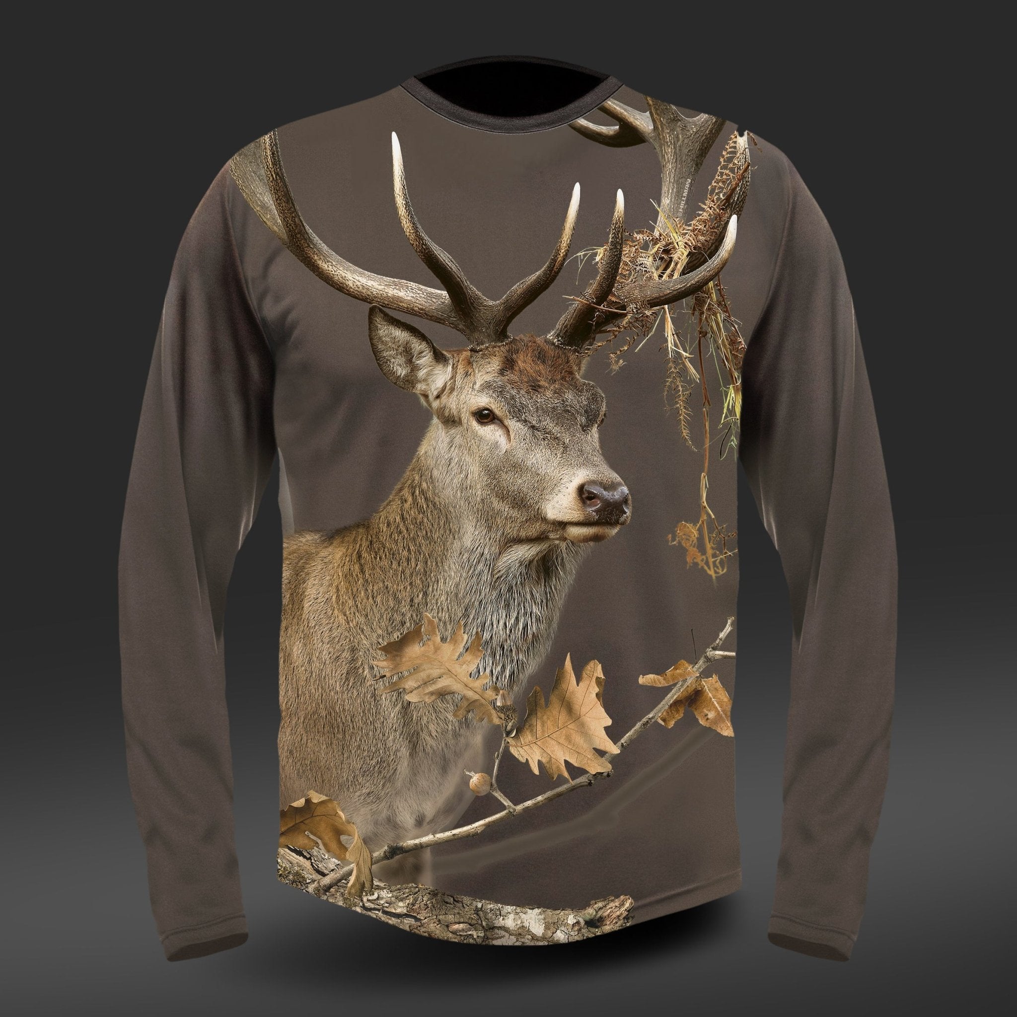 T-shirt cerf rouge DGT coton à Manches Longues Hillman - qualité, innovation et confort haut de gamme pour homme et femme.