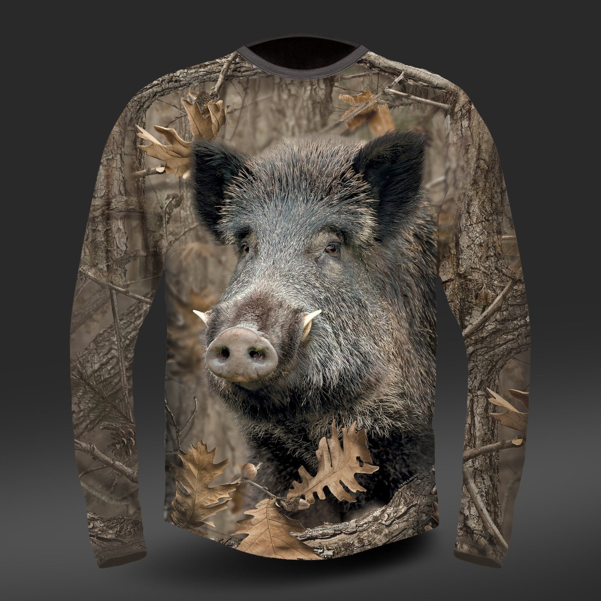 T-shirt sanglier DGT à Manches Longues en coton Hillman - qualité, innovation et confort haut de gamme pour homme et femme.