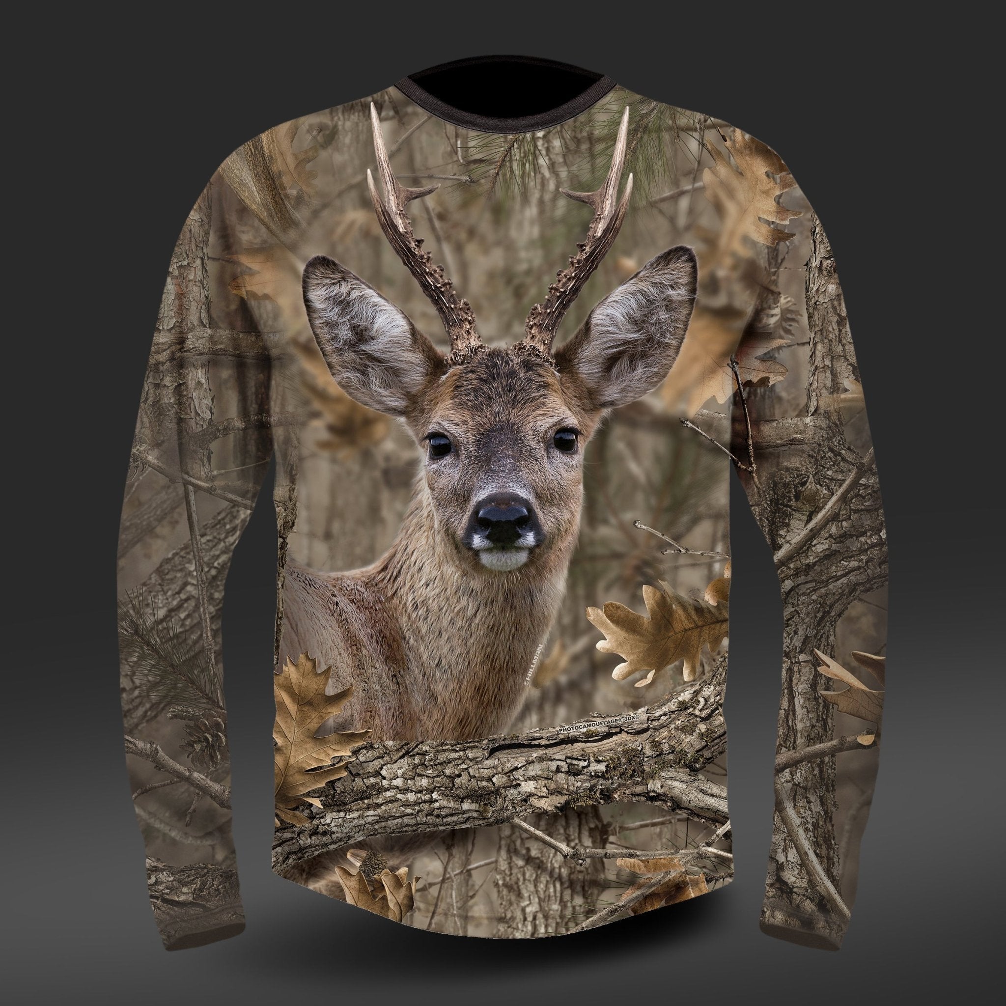 T-shirt chevreuil DGT à Manches Longues en coton Hillman - qualité, innovation et confort haut de gamme pour homme et femme.