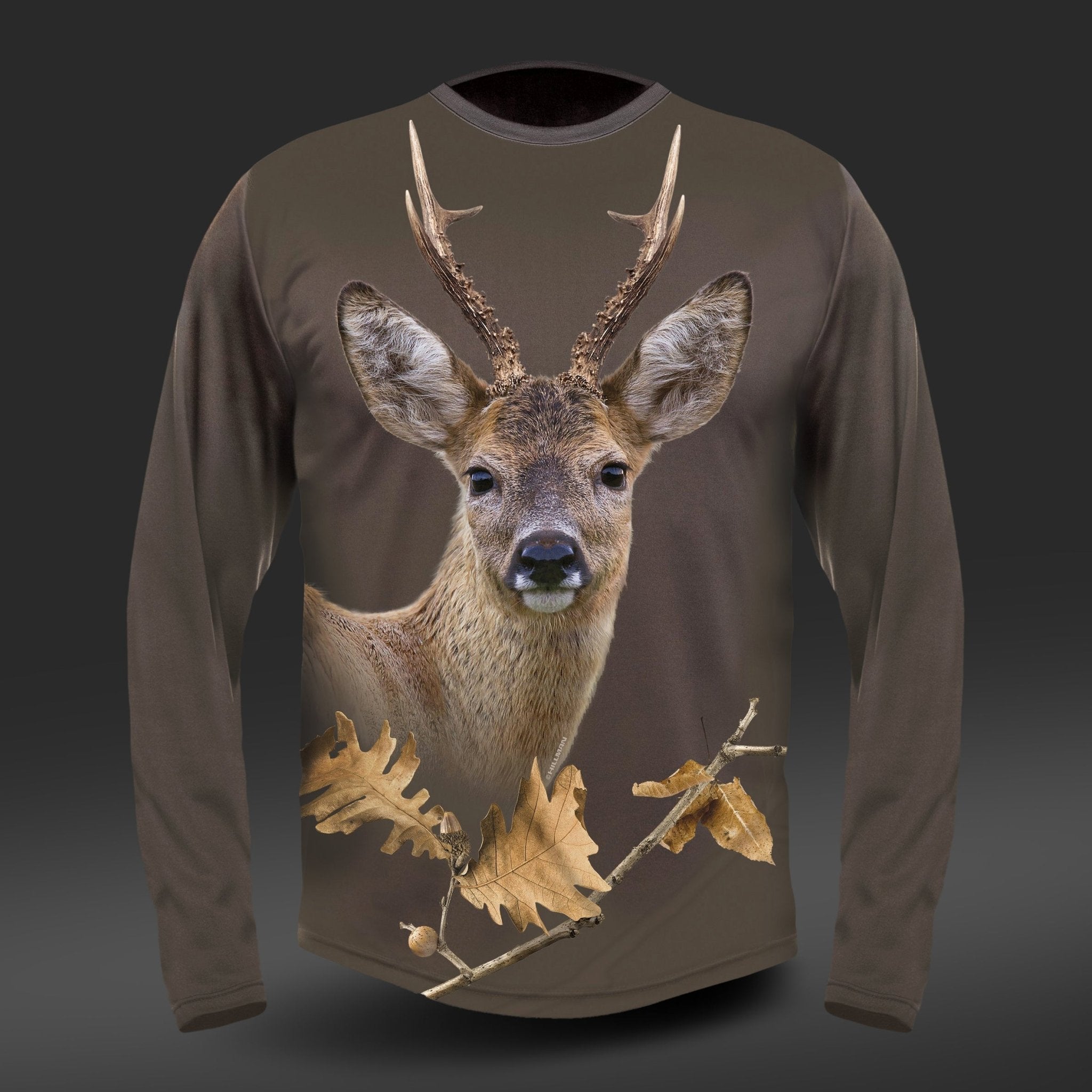 T-shirt chevreuil DGT à Manches Longues en coton Hillman - qualité, innovation et confort haut de gamme pour homme et femme.