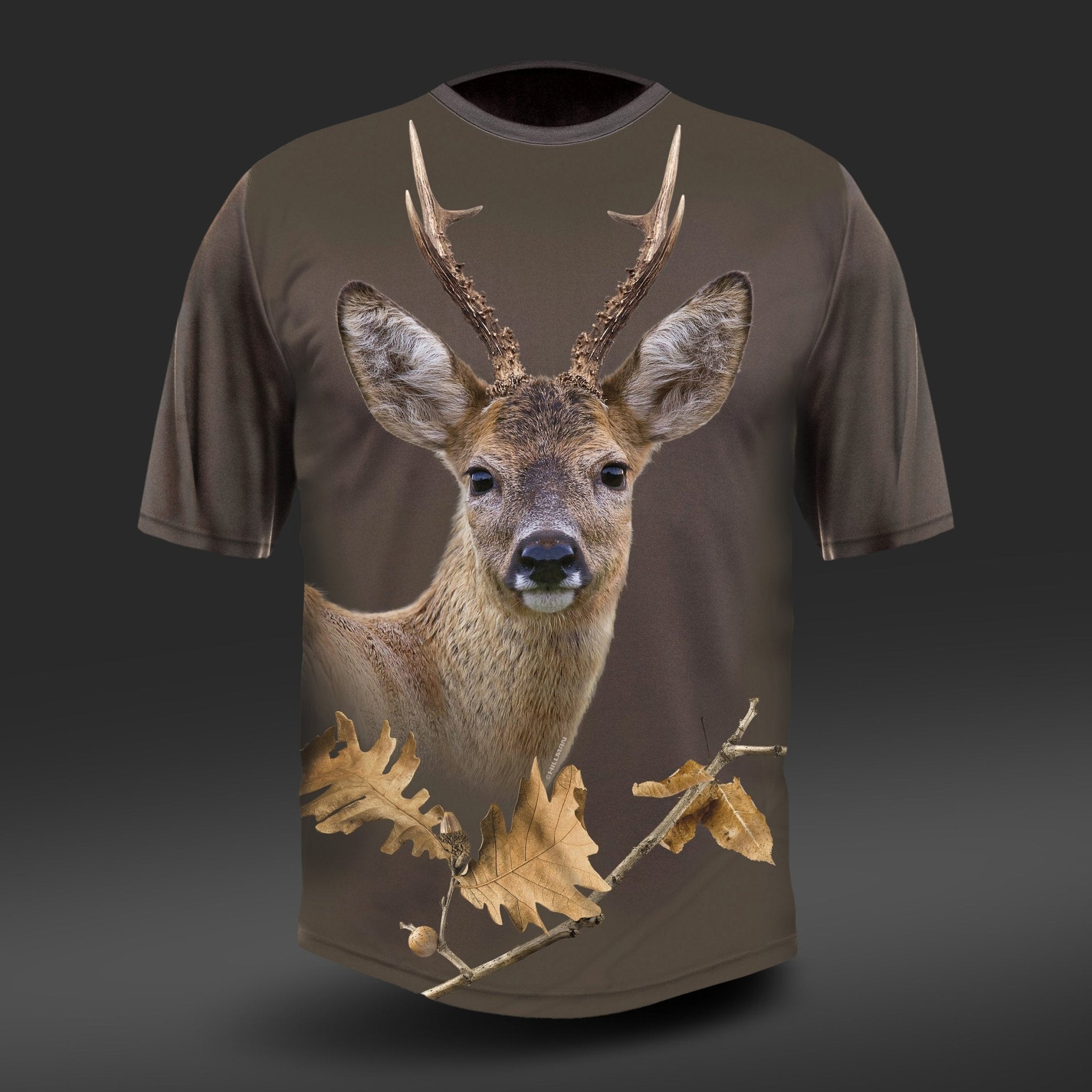 T-shirt chevreuil DGT à Manches Courtes en coton Hillman - qualité, innovation et confort haut de gamme pour homme et femme.