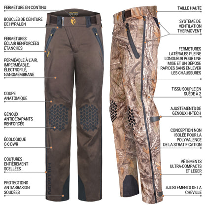 5WL Alpha Pantalon de Chasse Imperméable Ultralégère Hillman - qualité, innovation et confort haut de gamme pour homme et femme.