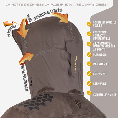 FR Veste dechasse pour hommes et femmes avec capuche
