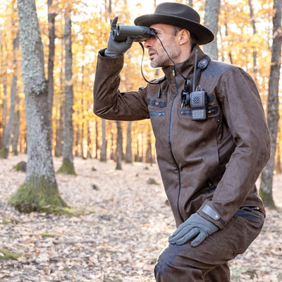 Veste chasse laine h mme impermeable marron luxe