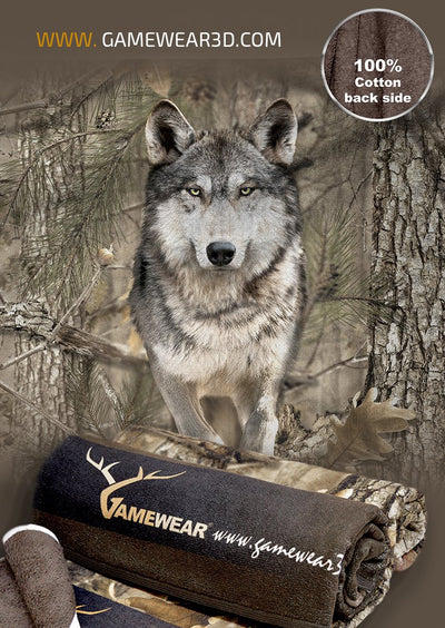 30x50cm Towel Wolf Runs | Hillman Hunting