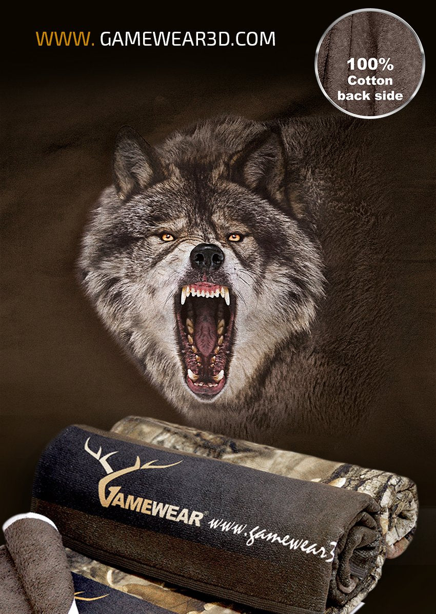 100x160cm Towel Wolf | Hillman Hunting